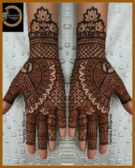 Royal Front Hand Mehndi Design With Full Floral Covering